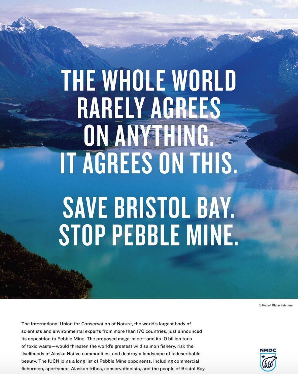NRDC ad against Pebble Mine