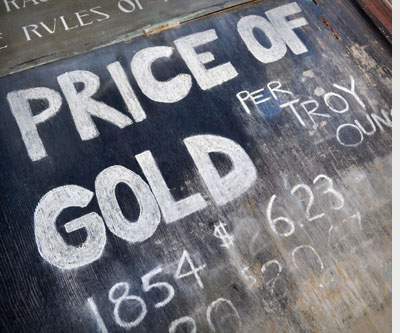 sign price of gold mining