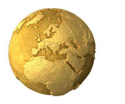 Gold globe mining