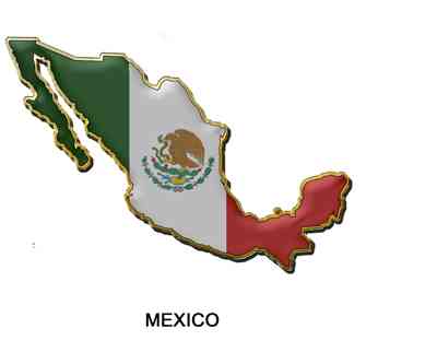 mexico map flag mining