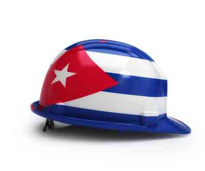 hard hat Cuba mining