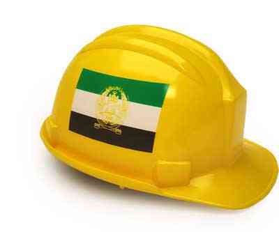 Hard hat Afghanistan mining