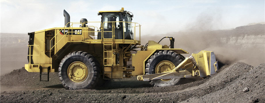 cat 834k wheel dozer working in coal mine c830186