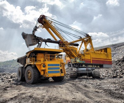 Mining truck and loader