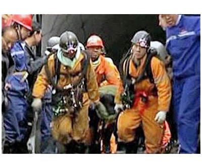 Rescue team at Chinese mine