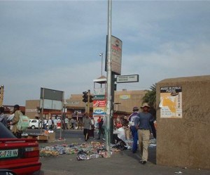 Mining town Rustenberg in South Africa