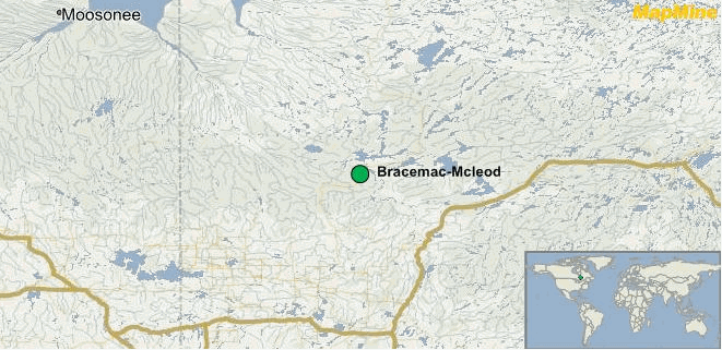 donner metals map Bracemac-Mcleod