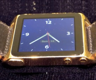 FUN BREAK: Homemade solid gold iPod watch