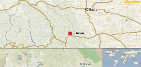 elkview coal bc mine map