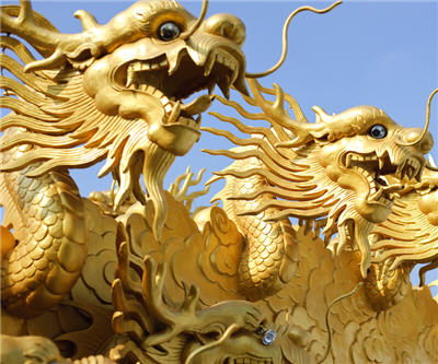 china dragon gold