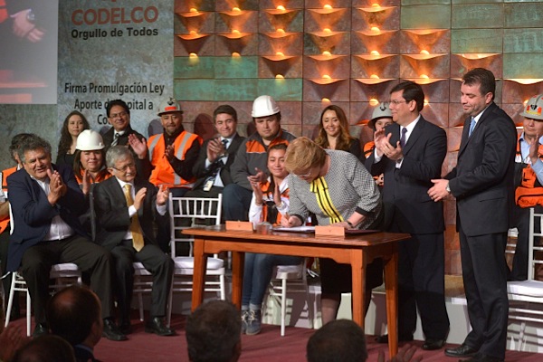 Chile passes historic law to aid copper giant Codelco