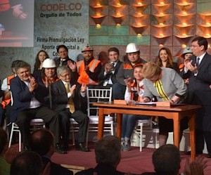 Chile passes historic law to aid copper giant Codelco