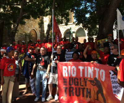 Rio Tinto faces day of defiance by thousands of workers