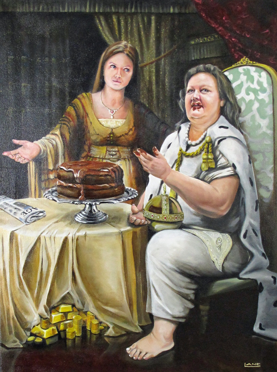 PICTURE OF THE DAY: Gina Rinehart is an oil painting
