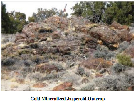 Mercenary alert - Gold Mineralized Jasperoid Outcrop