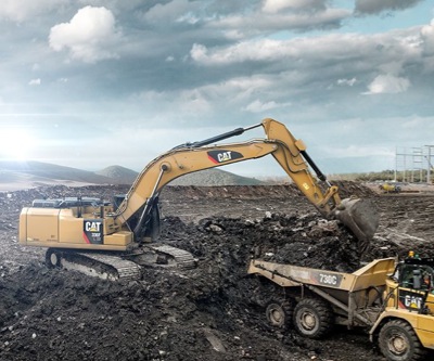 This is what the CAT 336F L XE hybrid excavator looks like