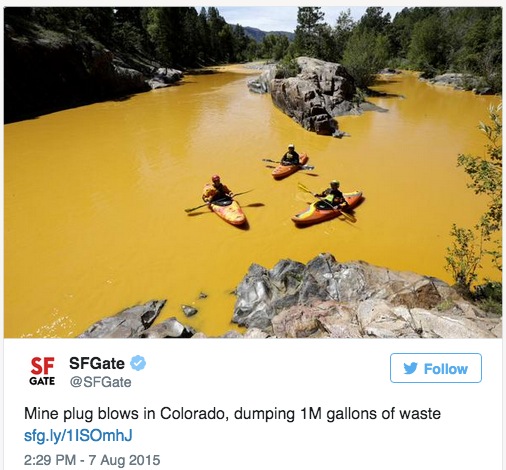 EPA’s blows it — causes massive mine wastewater spill at Colorado rivers