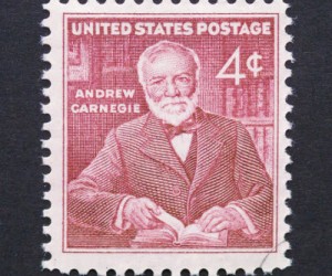 andrew carnegie stamp