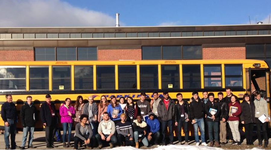 Mining engineering students from the University of Toronto spent a day in January at Haver & Boecker Canada’s facility learning firsthand about different aspects of vibrating screens and screening.