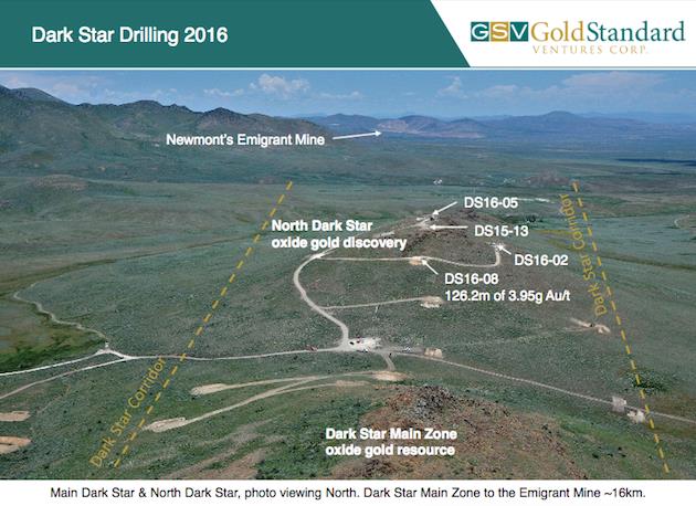 Gold Standard Ventures' monster hole - Dark Star Drilling 2016
