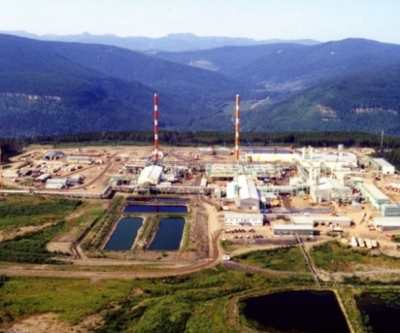 Spectras Pine River Gas plant located near Chetwynd
