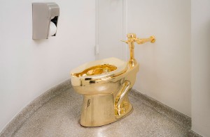 This 18-carat gold toilet can now be used at New York's Guggenheim Museum