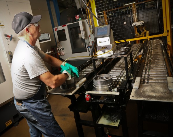 Manufacturing fan drives at Horton's facility in Britton, South Dakota. 