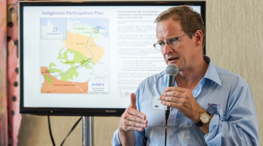 Peter Thomas, Adani Australia Projects Director, presenting at the Mackay Indigenous Supplier Briefing