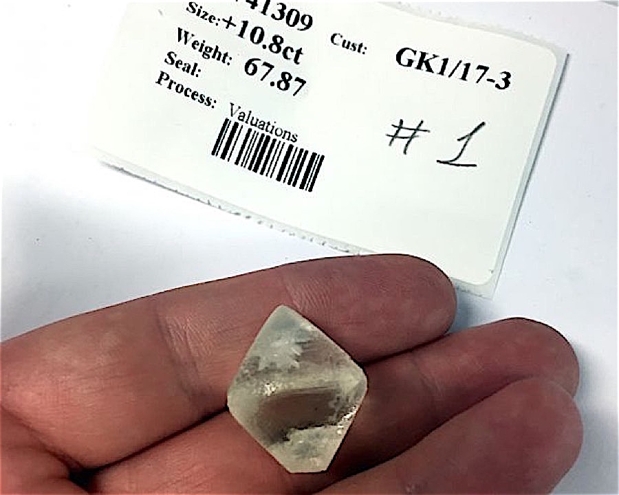 Mountain Province just found this massive diamond at Gahcho Kué