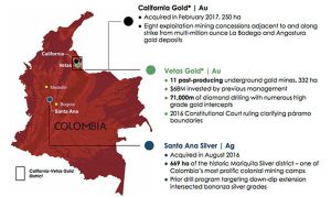 Red Eagle exploration expands - Colombia map