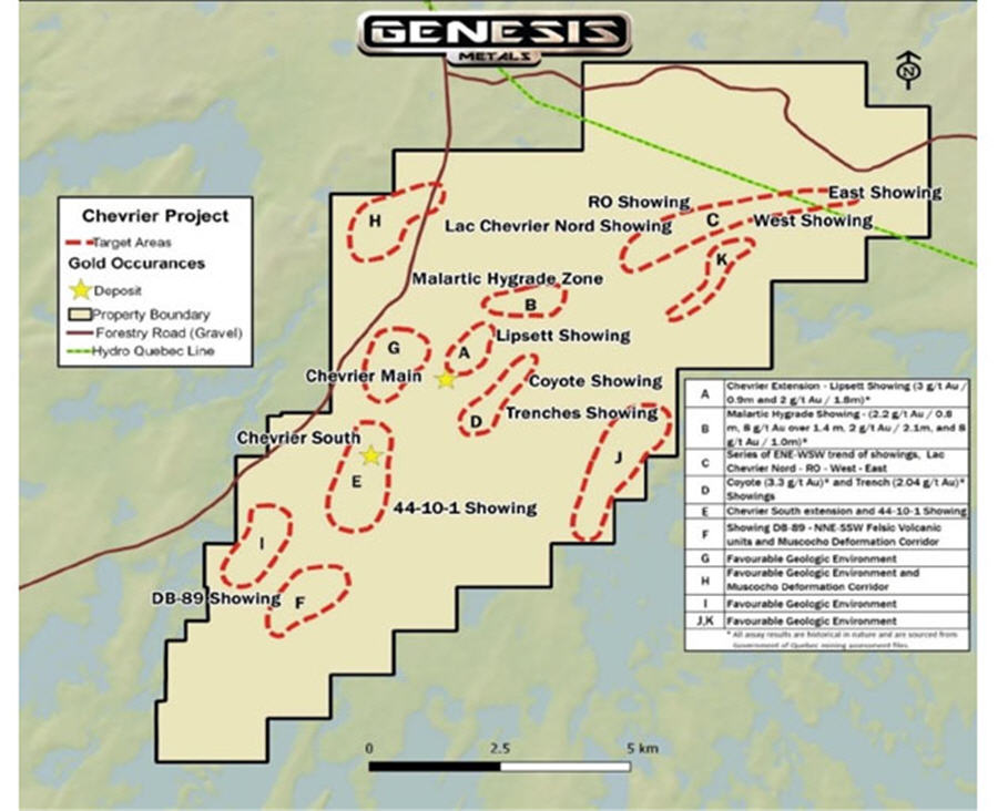 Quebec explorer raises 4M, welcomes Eric Sprott map2