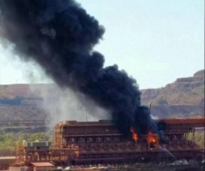 Fire halts production at BHP's largest iron ore mine