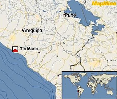 Southern Copper to resume Tia Maria project in Peru as permit imminent