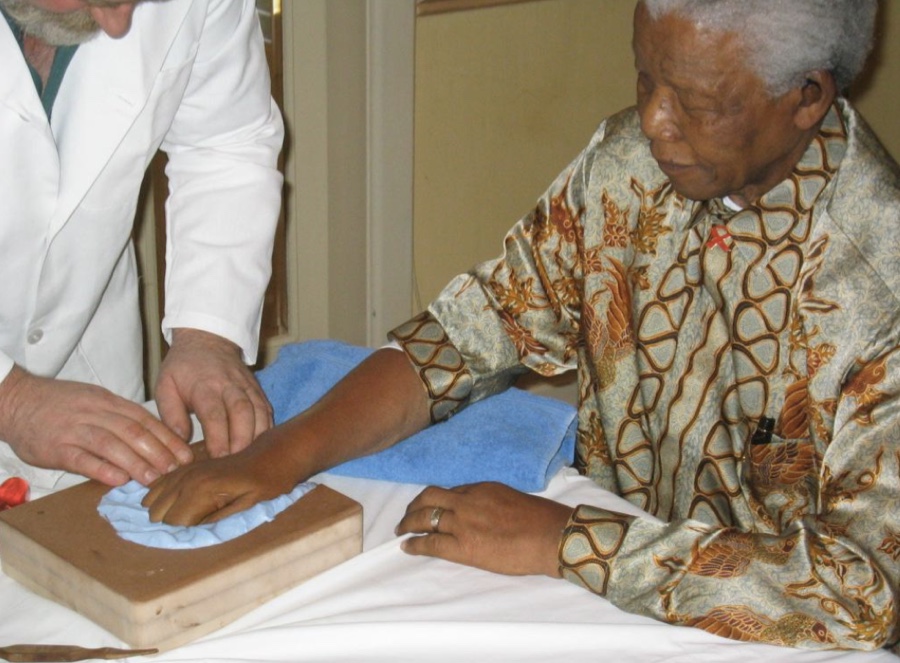 World's only gold cast of Nelson Mandela's hand could fetch up to $13 million