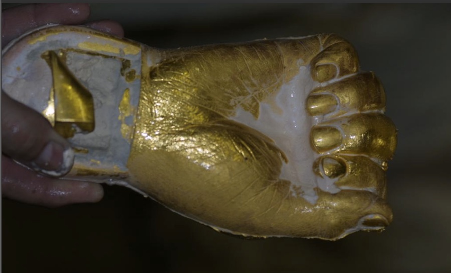 World's only gold cast of Nelson Mandela's hand could fetch up to $13 million