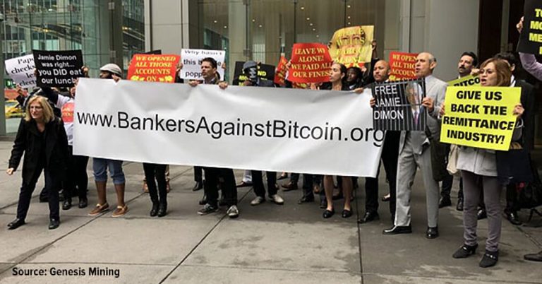 bankers against bitcoin