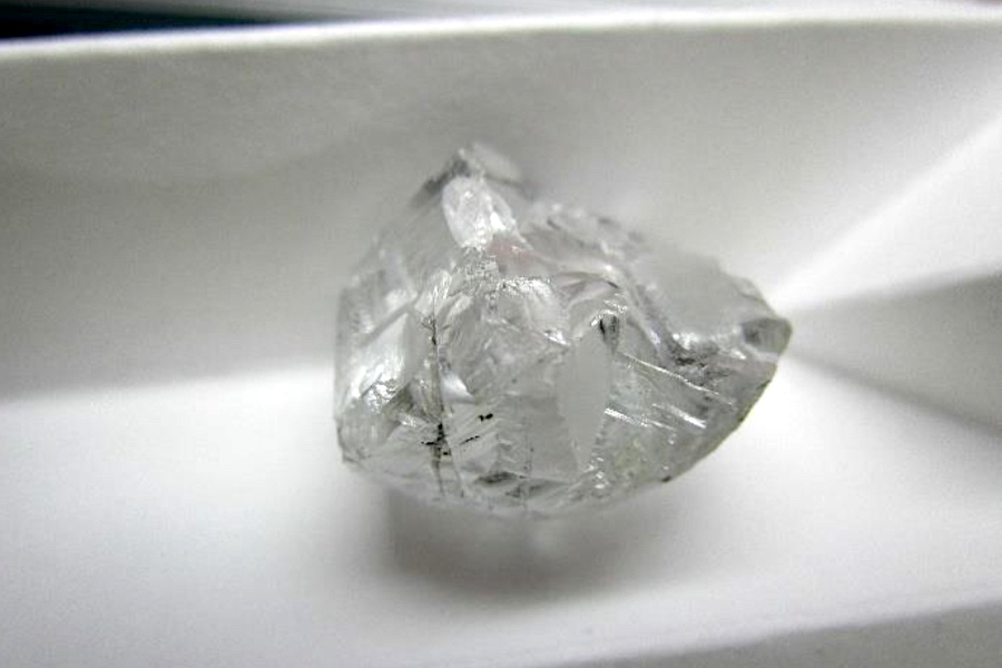 finding 46-carat diamond in Lesotho 