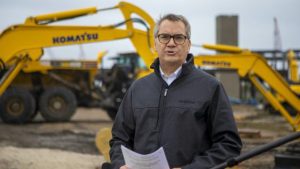 Komatsu breaks ground on Milwaukee campus