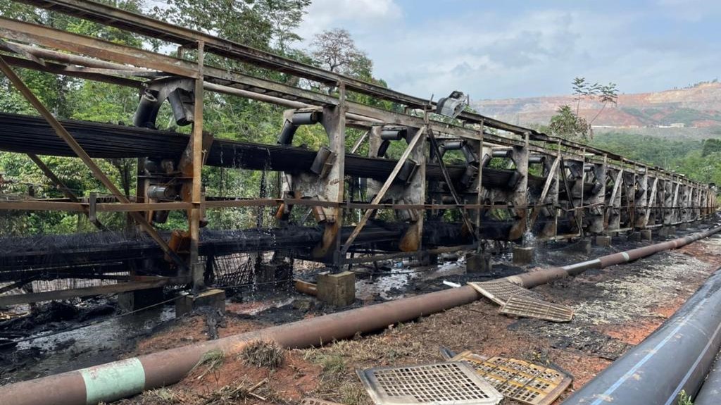 Fire hits conveyor belt at Vale Salobo project