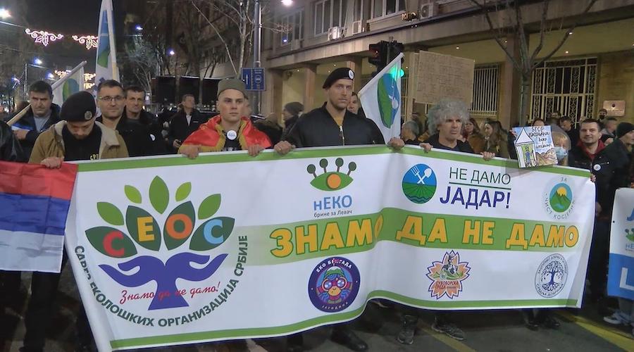 Serbians stage tent protest in push for nationwide lithium mining ban
