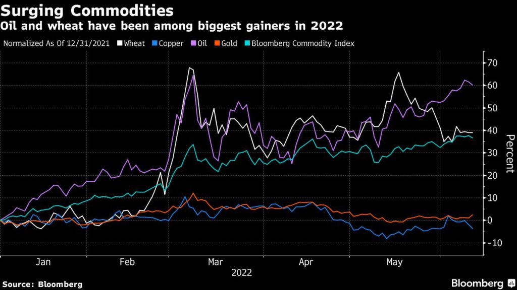 Oil and wheat biggest gainers in 2022