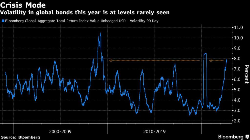 Bear market leaves bond investors with few places to hide