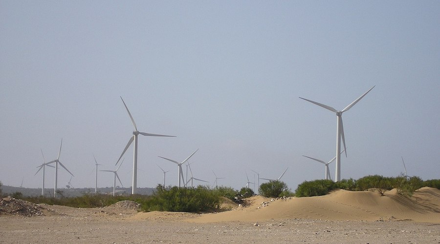 Amogdoul wind farm in Essaouira, Morocco.