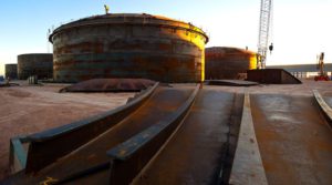 Salt Tanks at the Solana generating station in Arizona