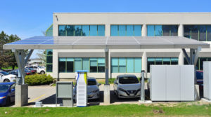 Solar-powered EV charging station