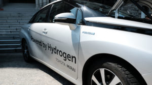 Toyota Mirai - hydrogen-fuelled car