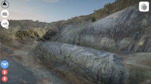 Virtual view of the Whaleback anticline