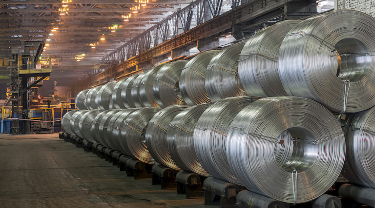 Aluminium factory in Russia