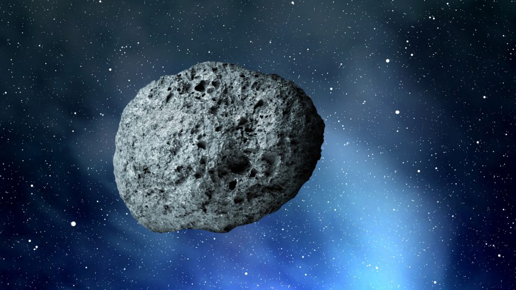 asteroid in space