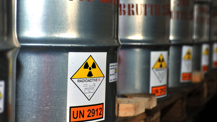 Uranium Ore in Barrels